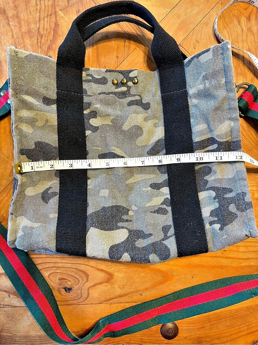 PS Camo Tote Bag in Green & Black - Picture 11 of 14